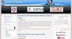 Desktop Screenshot of castellersdeterrassa.cat
